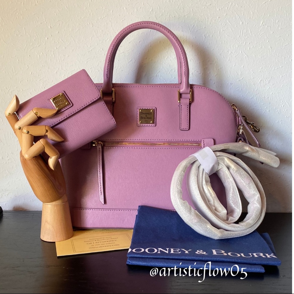 NEW! Dooney & Bourke Domed Satchel & Wallet Set! - Picture 1 of 13